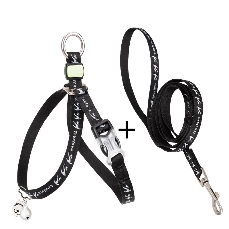 Pet Bell Chest Strap Vest Leash Harness Rope