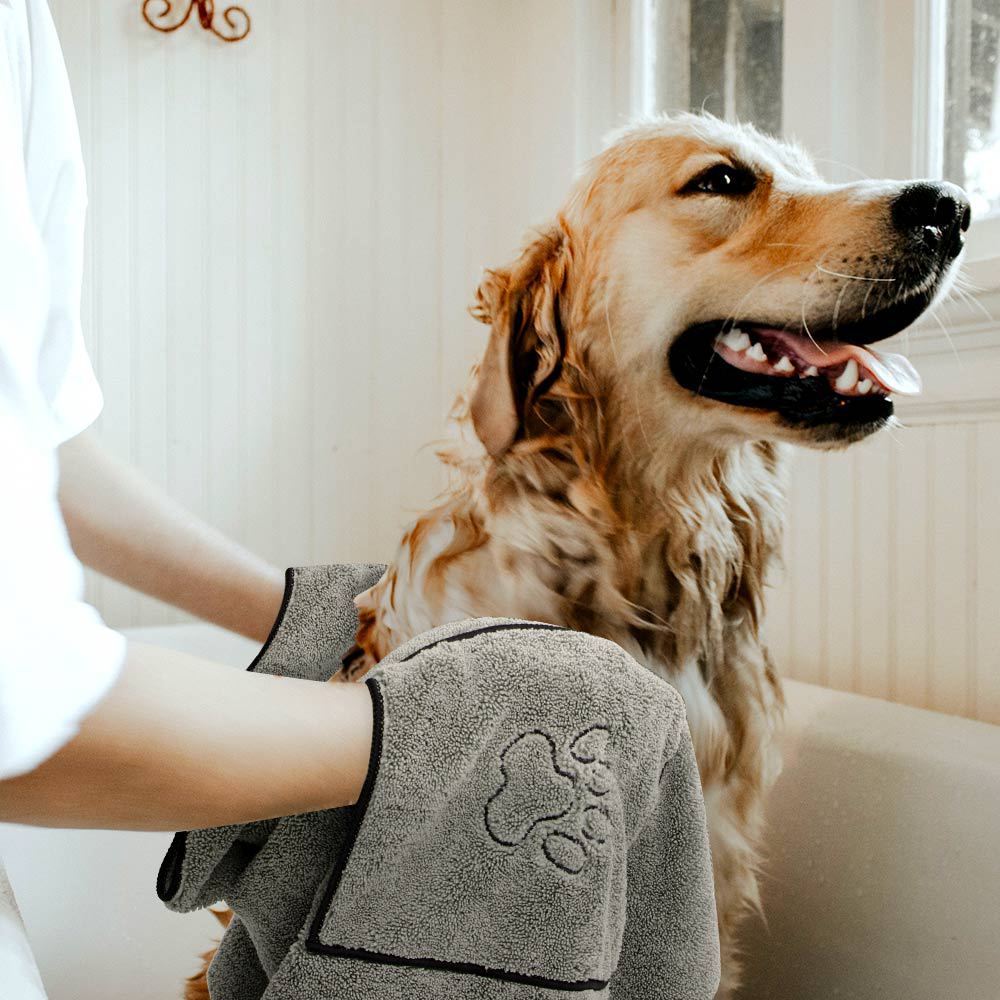 Pet Super Absorbent Bathrobe Bath Towel
