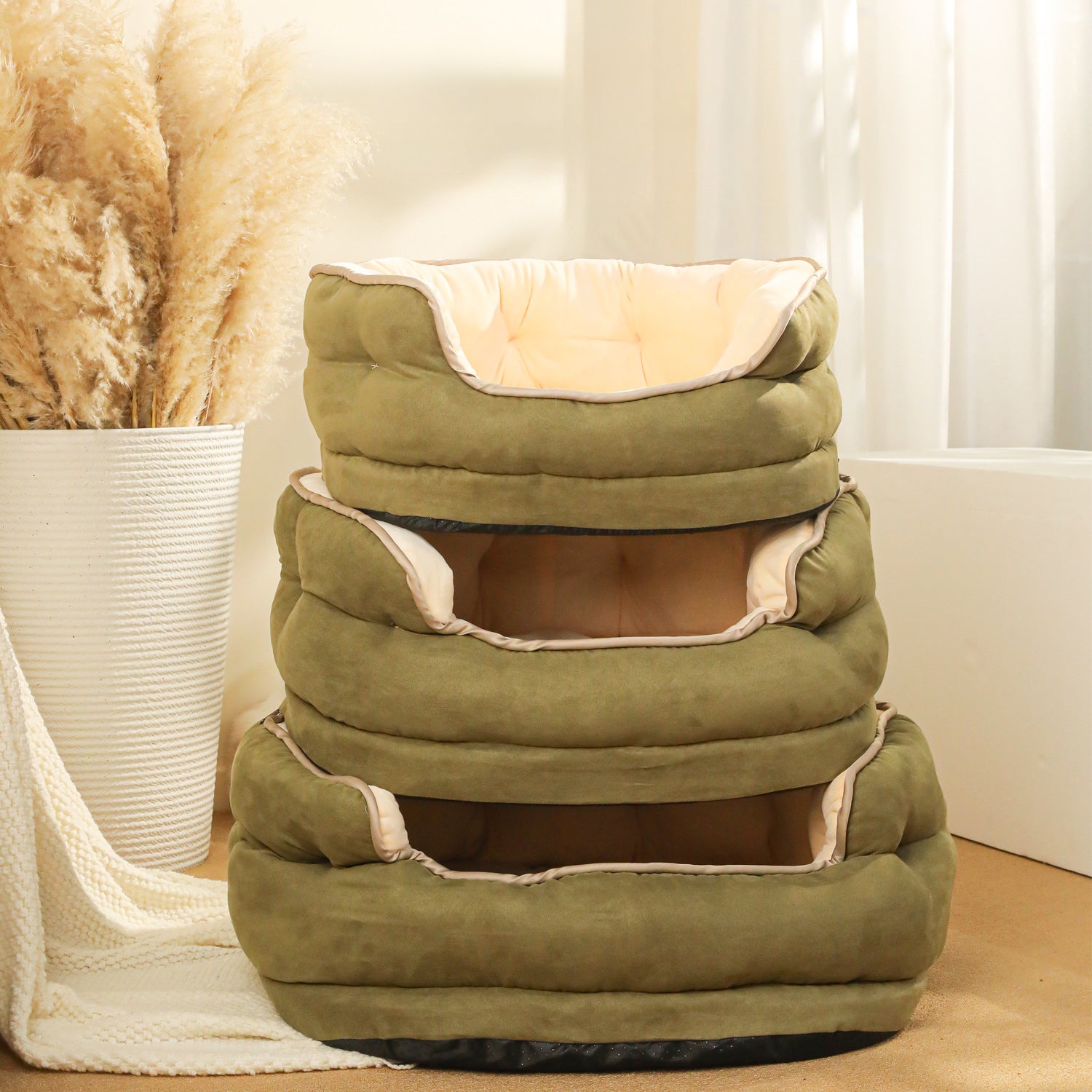 Pet Plush Sofa Bed Warm Thick Washable Mattress Kennel Supplies