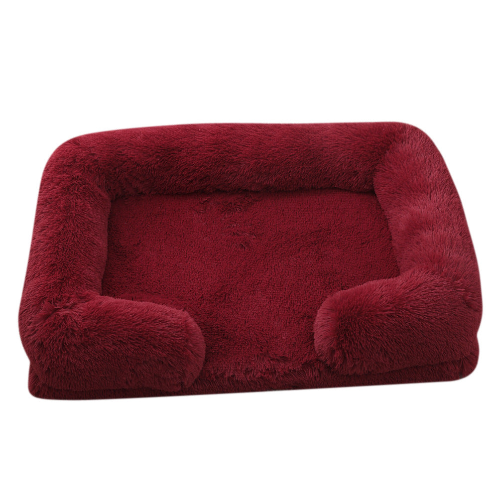 Pet Plush Round Winter Bed Warm Sleeping Mat