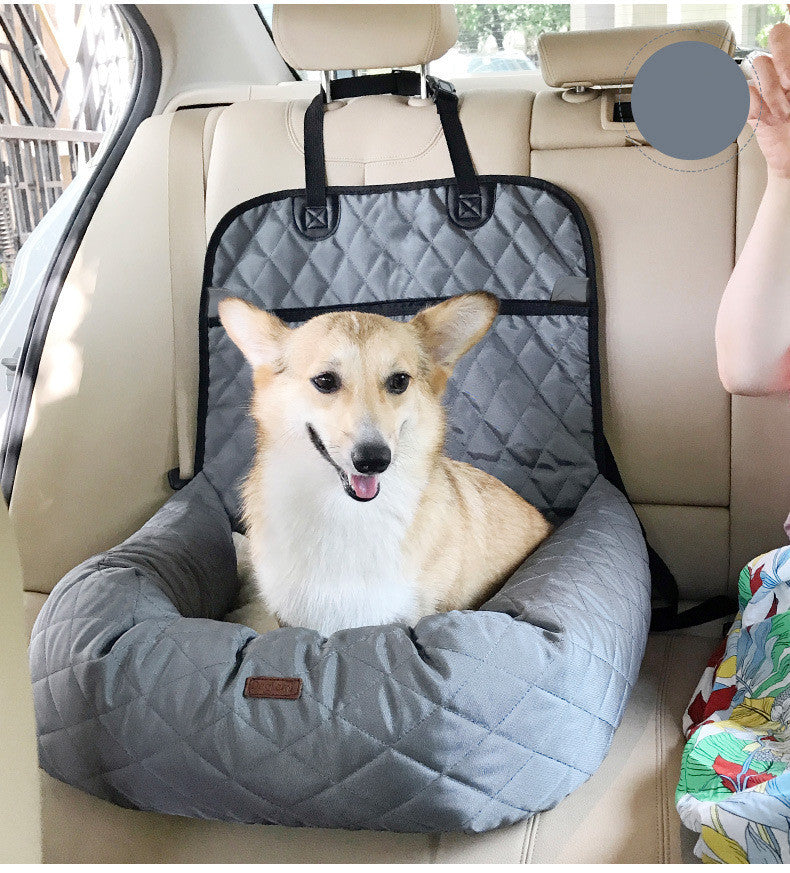 2 In 1 Foldable Pet Car Seat Bed Carrier Mattress