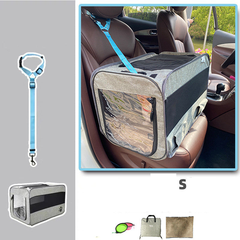 Portable Folding Pet Travel Carrier Secure Locking Zipper Bag