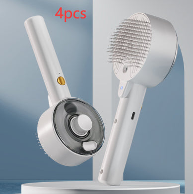 Pet Self Cleaning Hair Remover Grooming Steam Brush