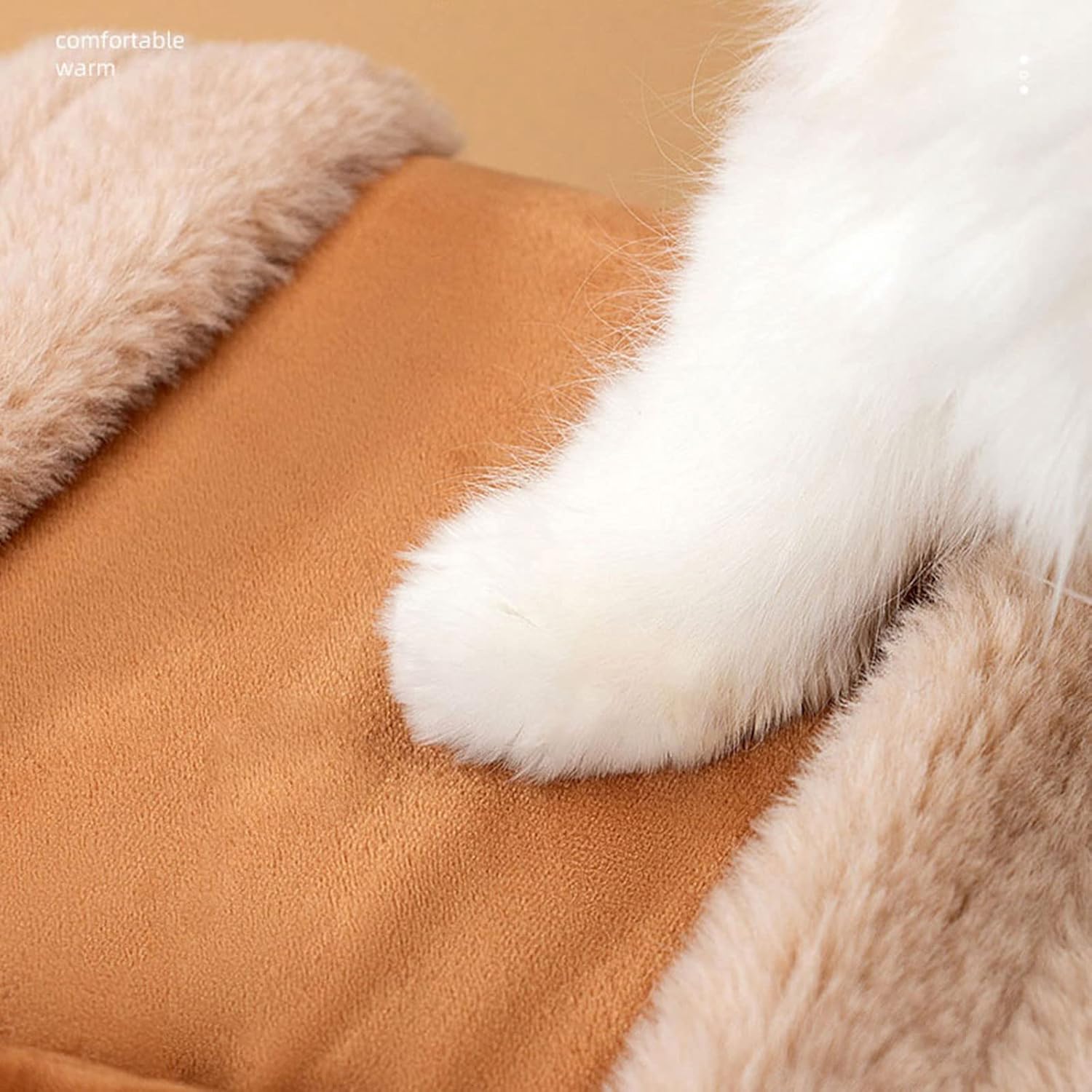 Winter Plush Pet Travel Backpack Carrier Hand Warmer Bag