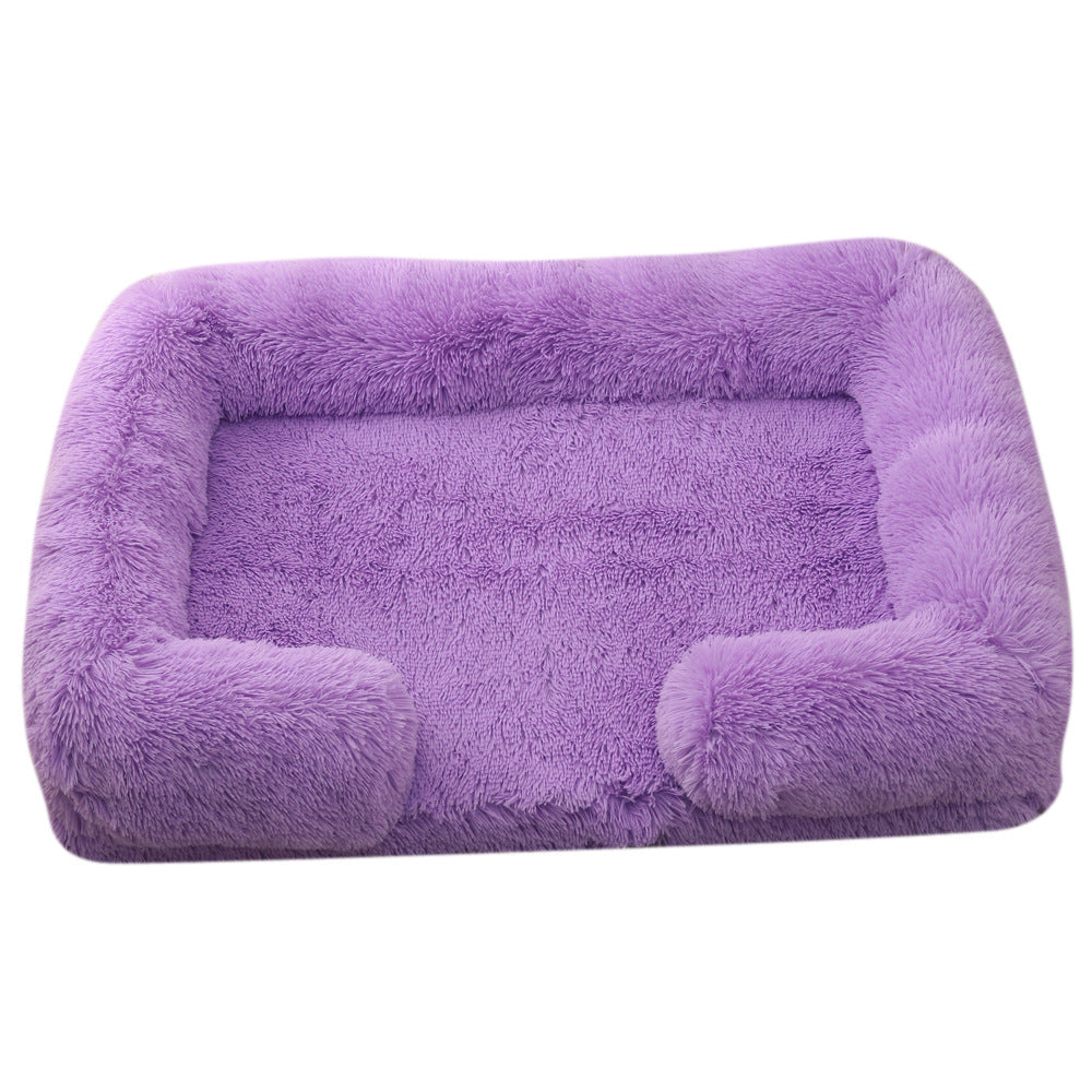 Pet Plush Round Winter Bed Warm Sleeping Mat