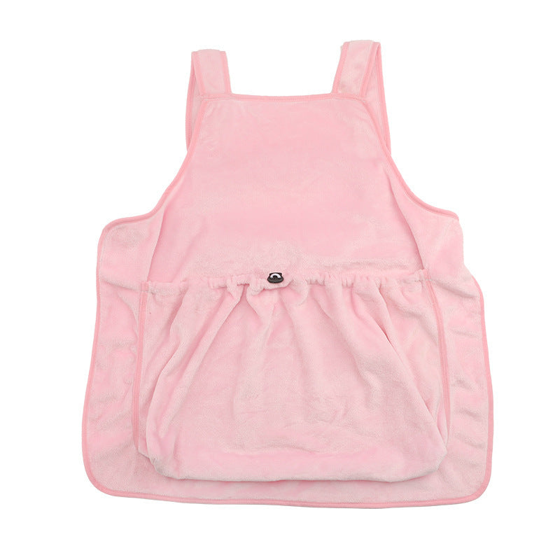 Pet Carrier Apron Hanging Chest Travel Bag Plush Sleeping Pouch