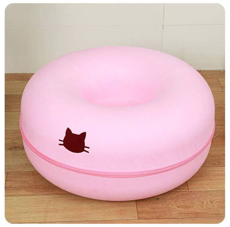 Pet Round Tunnel Bed Comfortable Cat Nest Sleeping Mat