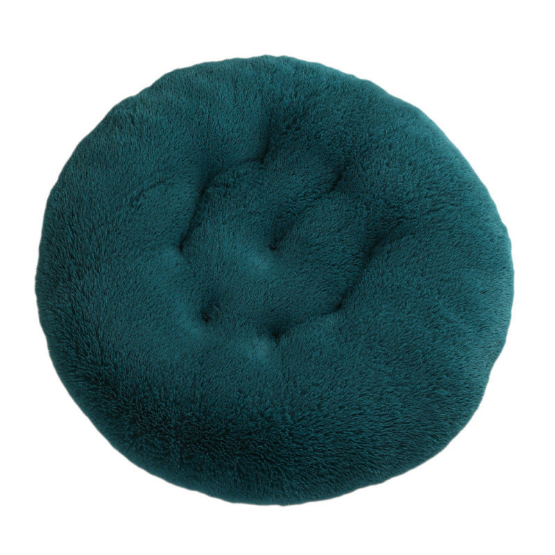 Pet Round Plush Bed Warm Sleep Mat Comfortable Nest