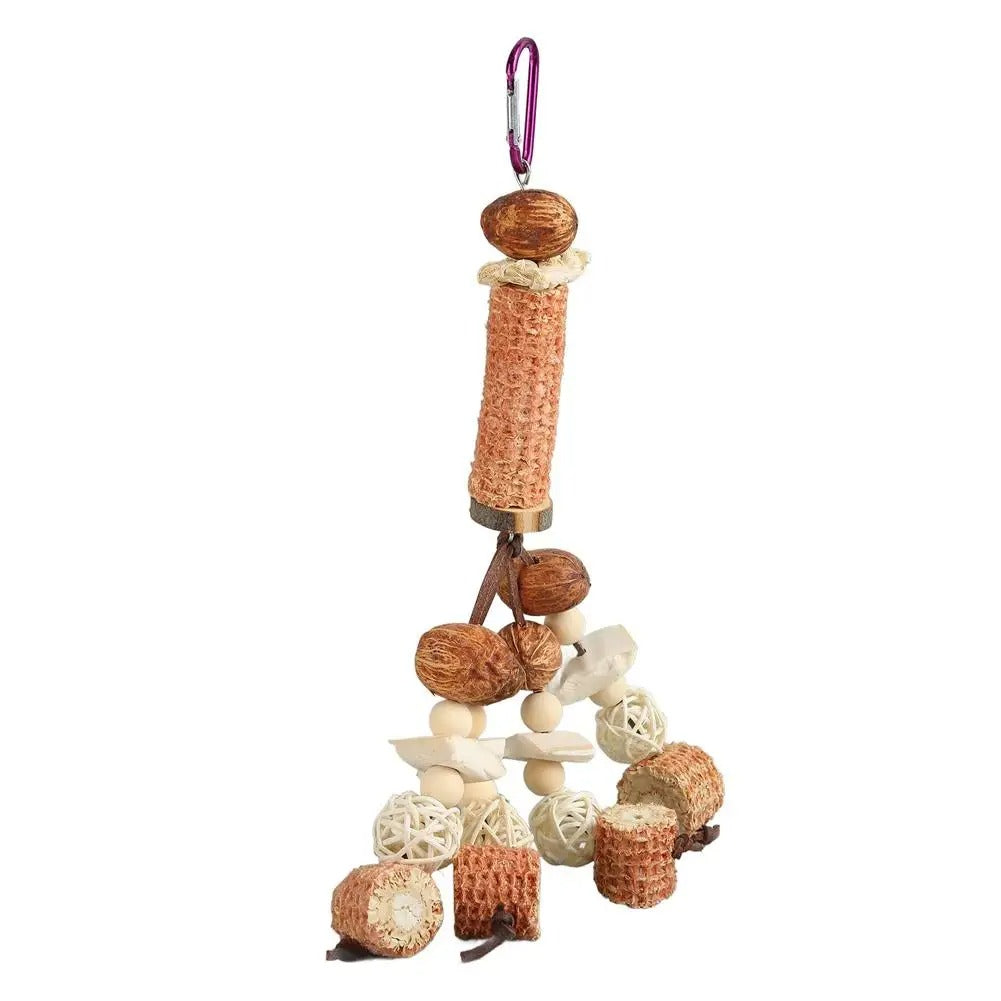 Peony Parrot Chew Toy Cuttlebone Corncob Vine Set