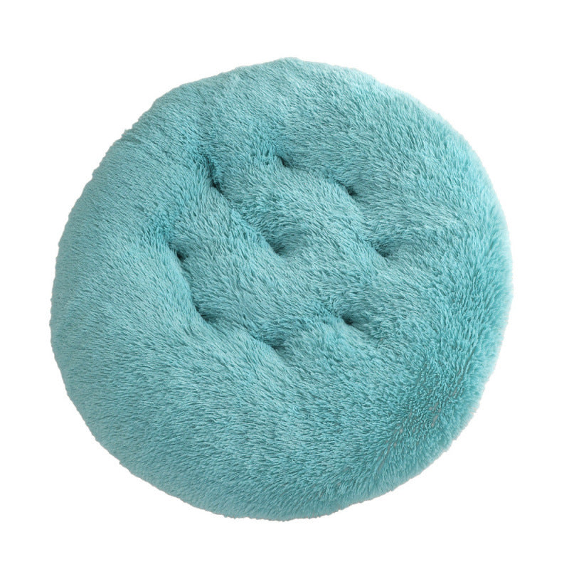 Pet Round Plush Bed Warm Sleep Mat Comfortable Nest