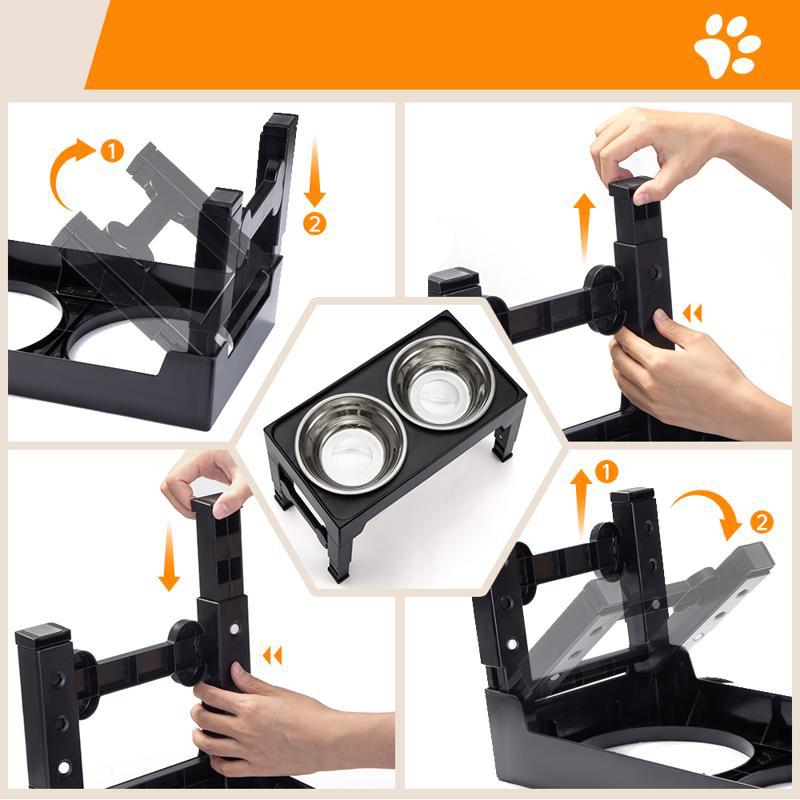 Pet Lifting Feeding Bowl Neck Support Anti Tumble Stand