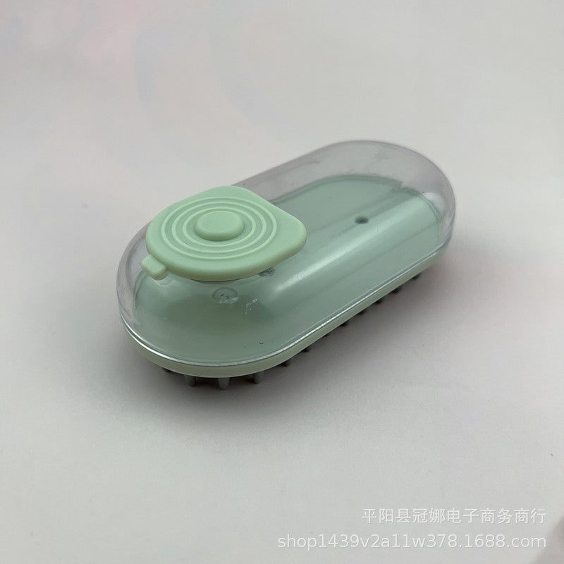 Pet Handheld Soft Massage Bath Cleaning Brush Grooming Tool