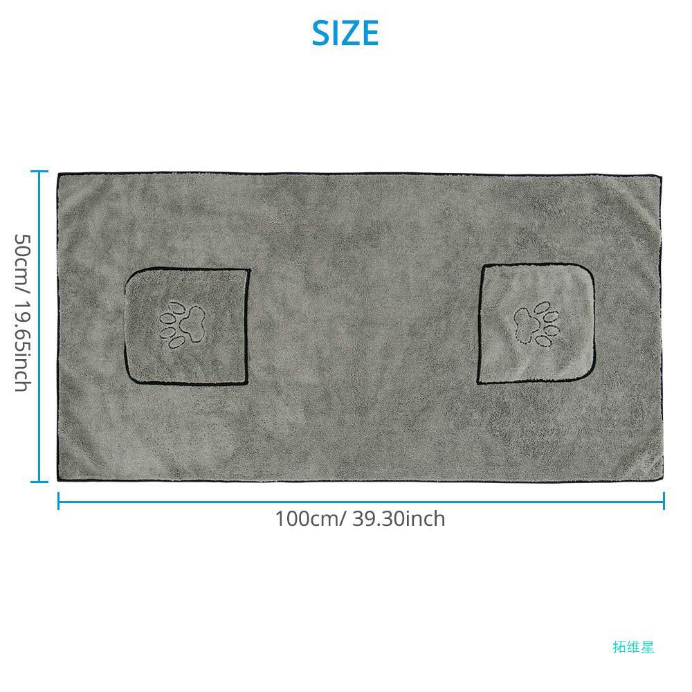 Pet Super Absorbent Bathrobe Bath Towel