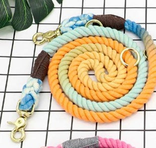 Multi Color Cotton Pet Long Durable Control Leash