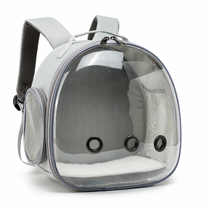 Transparent Small Animal Pet Backpack Carrier Travel Cage