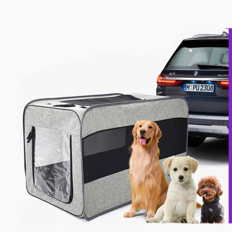 Portable Folding Pet Travel Carrier Secure Locking Zipper Bag