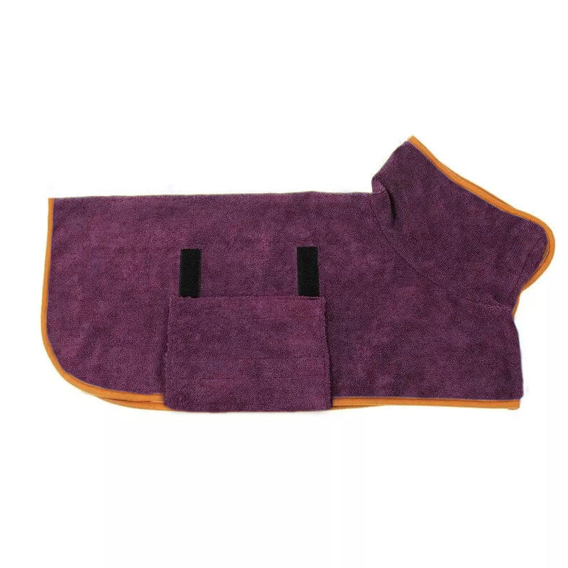 Pet Microfiber Quick Dry Absorbent Bathrobe Grooming Towel