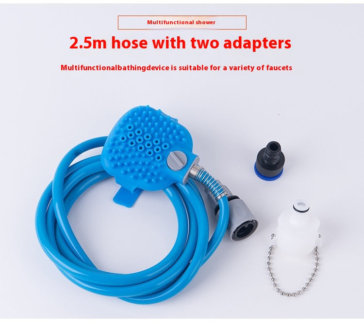 Pet Silicone Bath Massage Shower Grooming Gloves Brush Tool