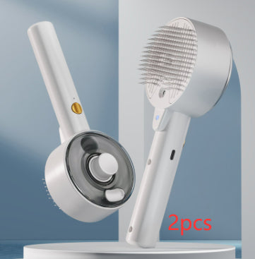 Pet Self Cleaning Hair Remover Grooming Steam Brush