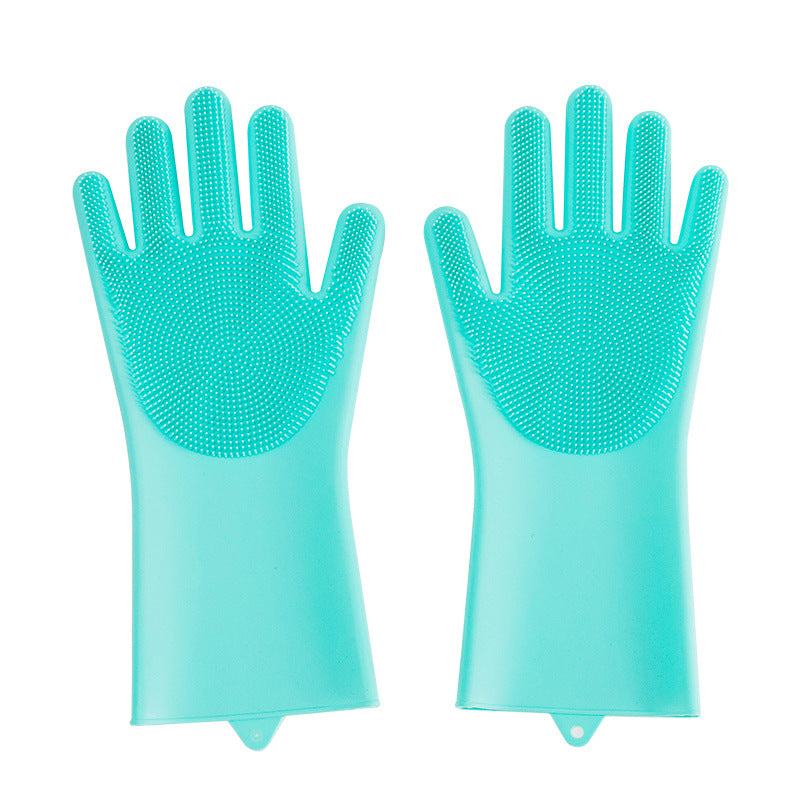 Pet Silicone Grooming Massage Glove Brush Cleaning Tool