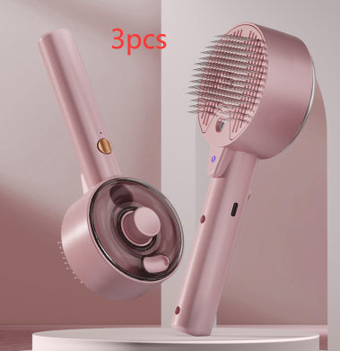 Pet Self Cleaning Hair Remover Grooming Steam Brush