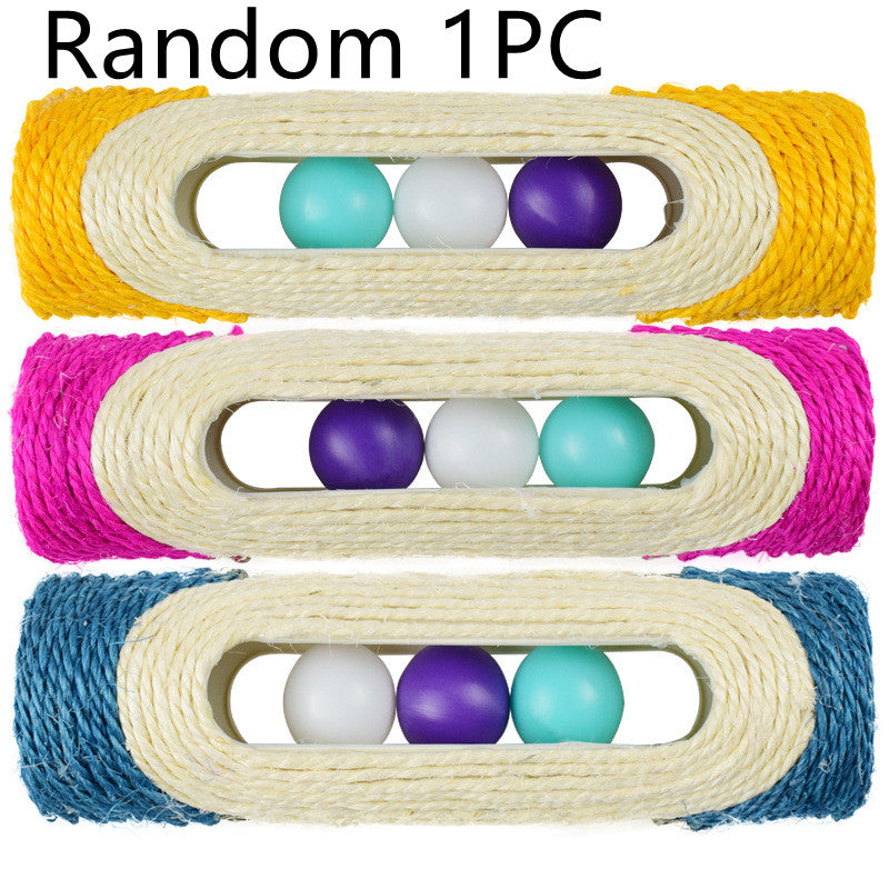 Pet Long Sisal Drum Scratching Toy Three Piece Set