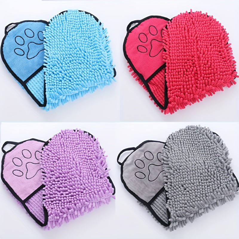 Absorbent Pet Microfiber Quick Dry Bath Towel With Hand Pockets