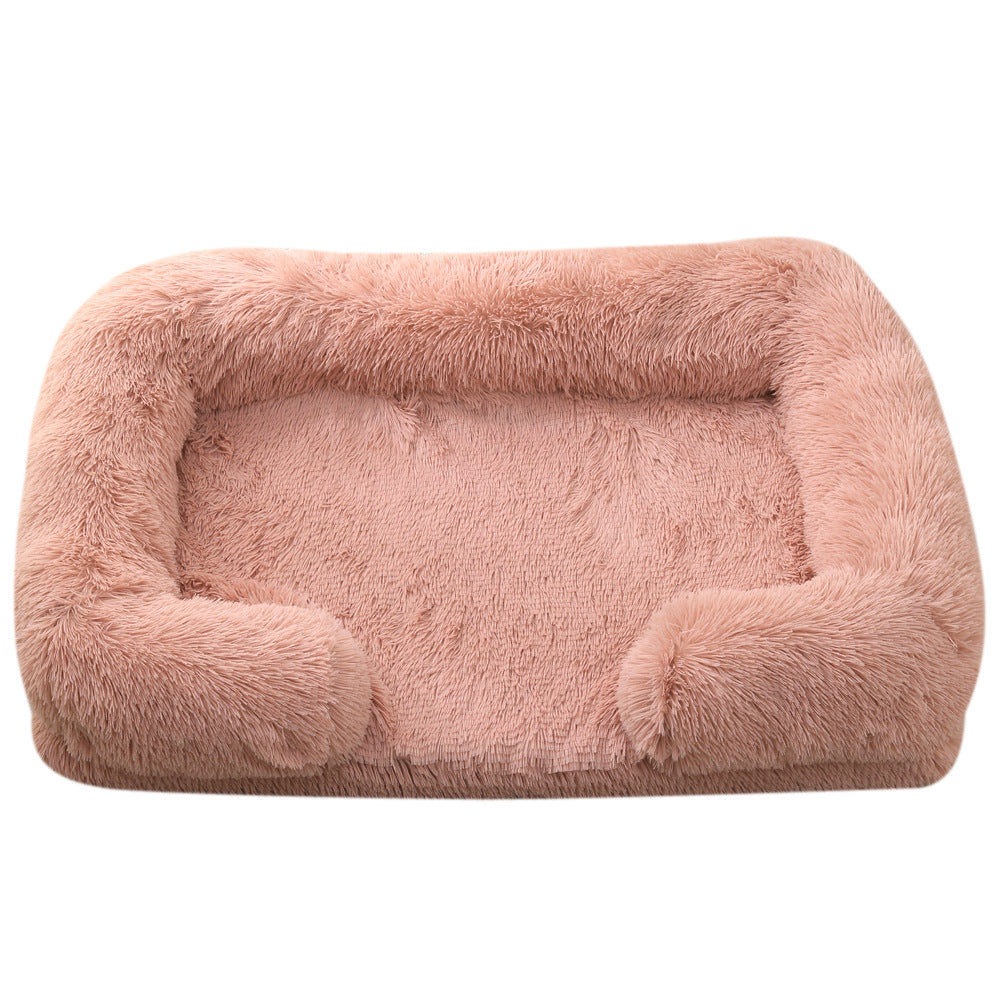 Pet Plush Round Winter Bed Warm Sleeping Mat