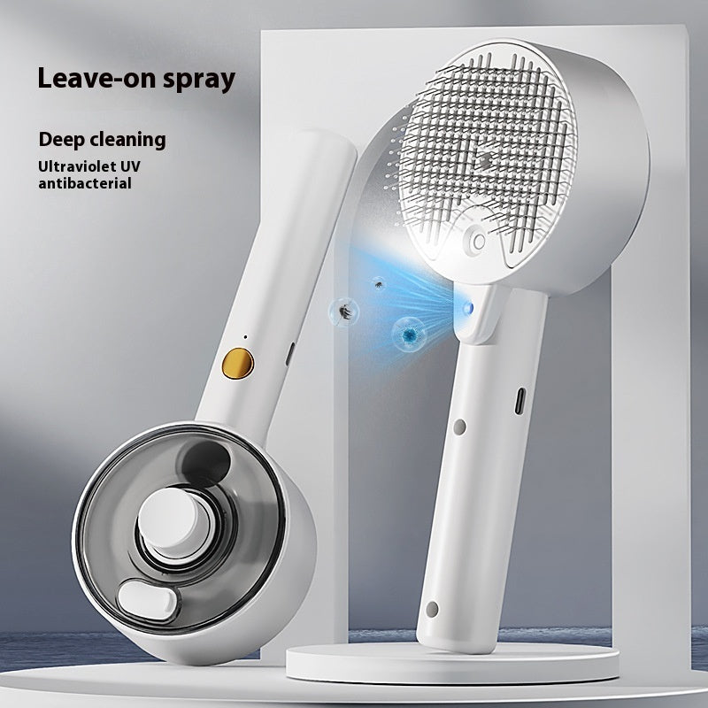 Pet Self Cleaning Hair Remover Grooming Steam Brush
