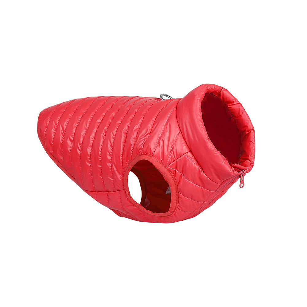 Pet Nylon Zipper Jacket Autumn Winter Warm Clothing Apparel