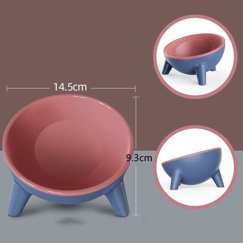 Pet Bowl With Stand Nordic Color Feeding Food Water Holder