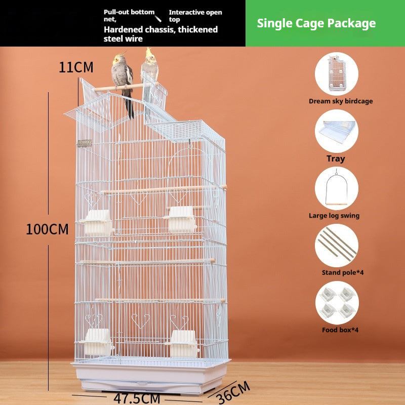 Super Large Luxury Pet Bird Cage Villa Style Breeding Enclosure