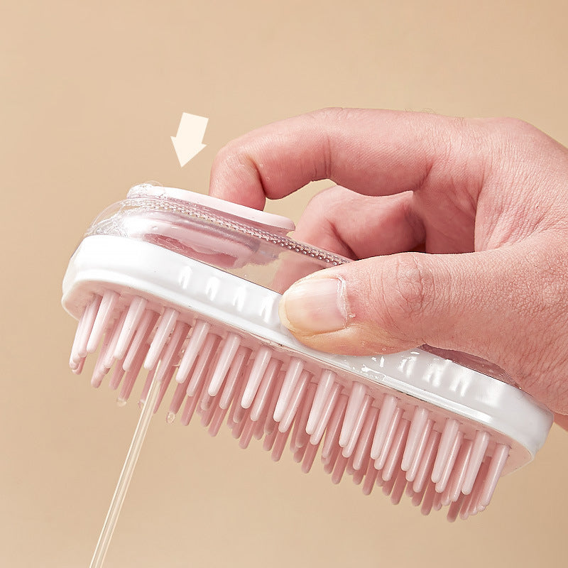 Pet Silicone Bath Massage Cleaning Brush