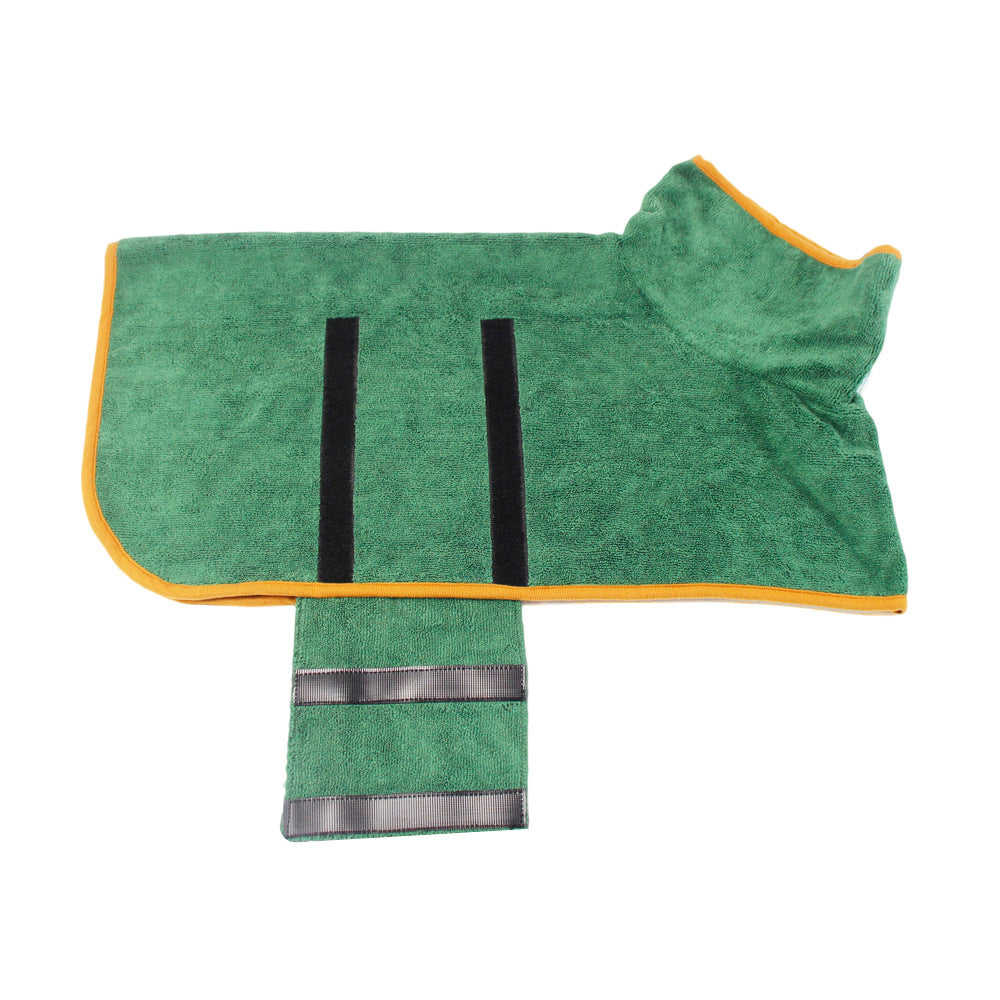 Pet Microfiber Quick Dry Absorbent Bathrobe Grooming Towel