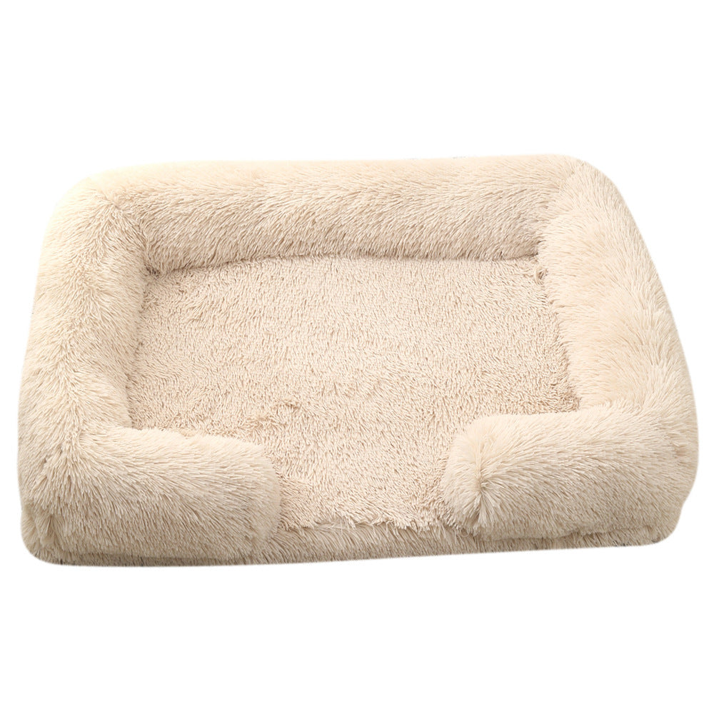 Pet Plush Round Winter Bed Warm Sleeping Mat
