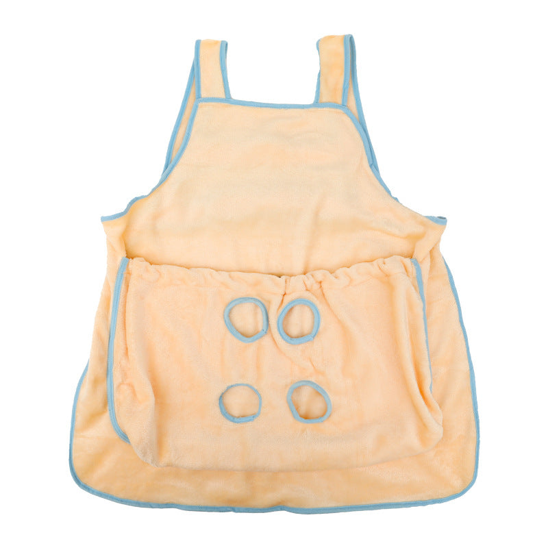 Pet Carrier Apron Hanging Chest Travel Bag Plush Sleeping Pouch