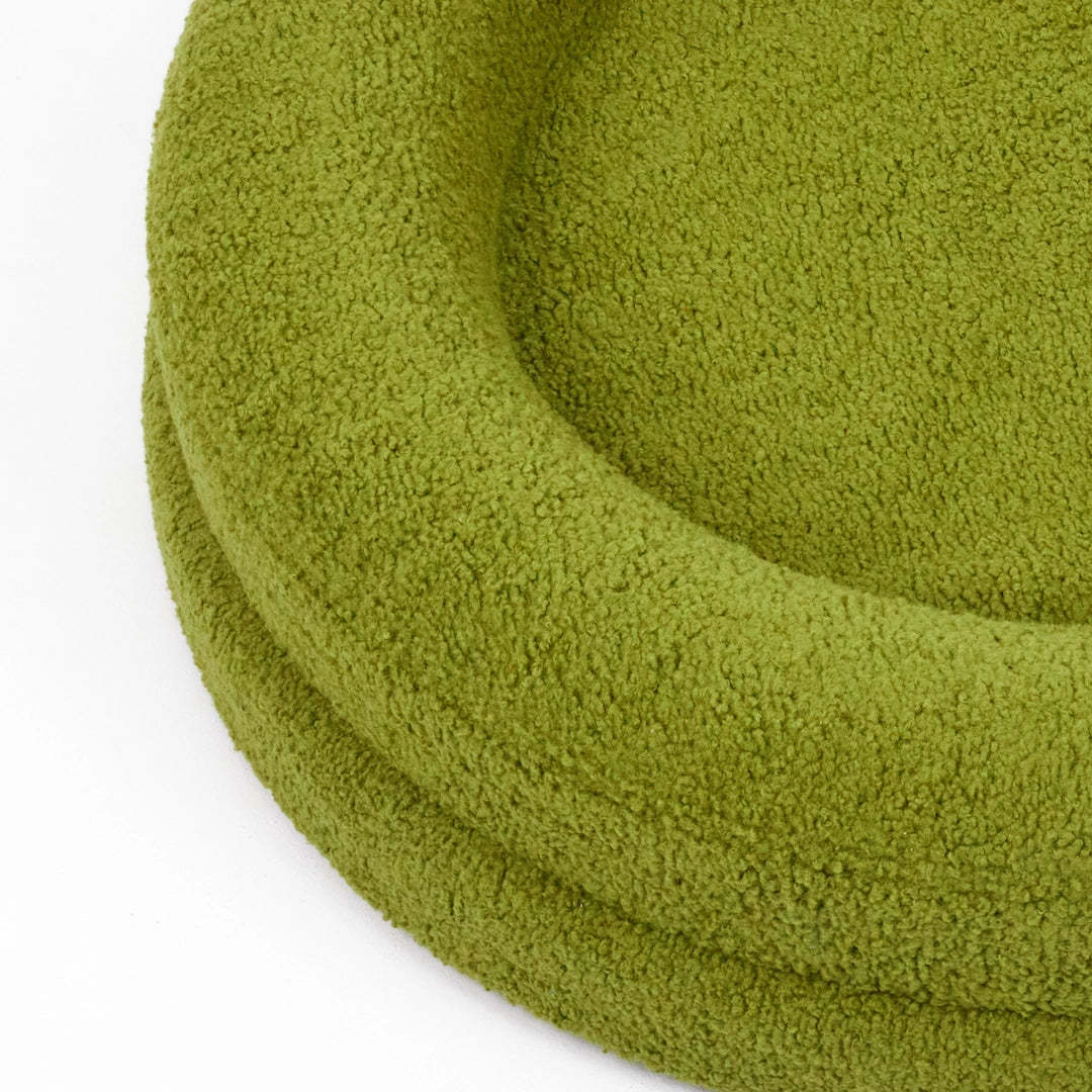 Pet Solid Color Round Bed Leisure Cat Nest Warm Sleeping Mat