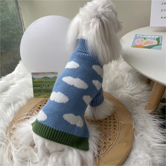 Jacquard Knitted Pet Sweater Warm Clothing Apparel