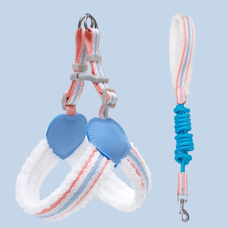 Pet Breathable Chest Vest Walking Leash Harness Strap