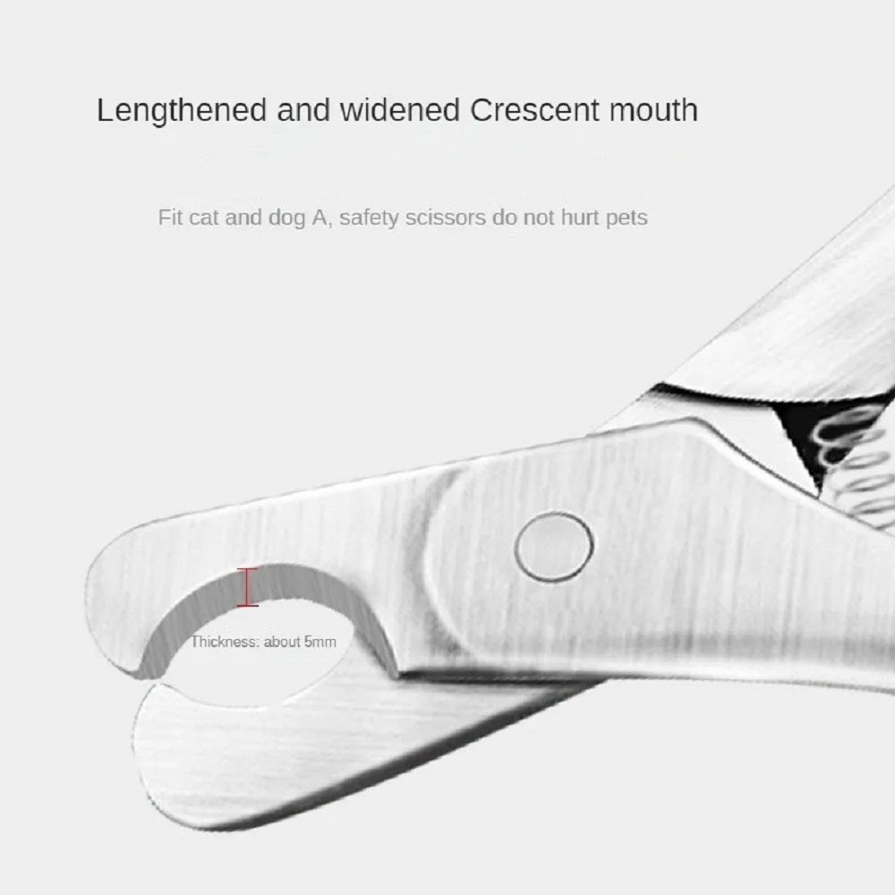 Professional Stainless Steel Pet Nail Clipper Safety Grooming Tool