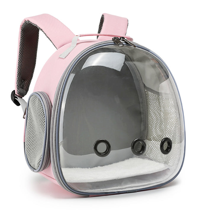 Transparent Small Animal Pet Backpack Carrier Travel Cage
