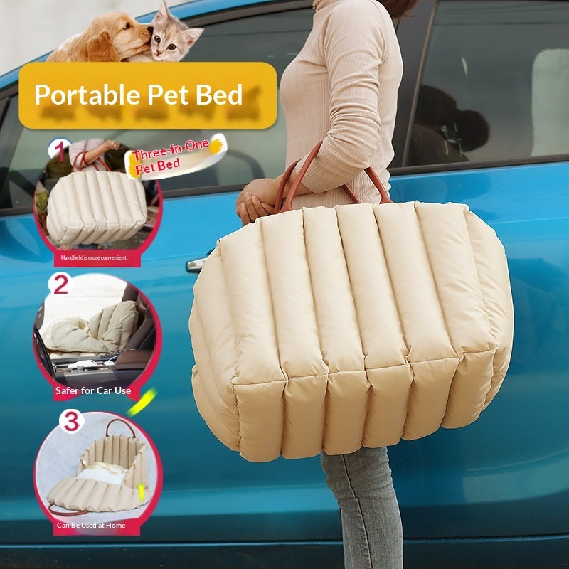 Portable Pet Travel Carrier Comfortable Secure Car Transport Bag
