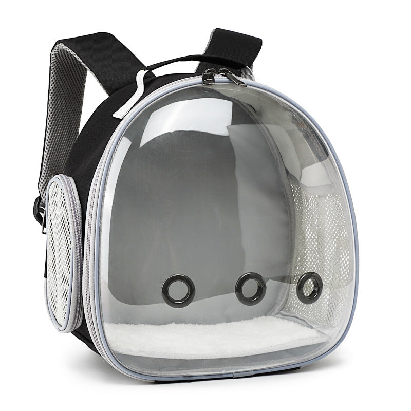 Transparent Small Animal Pet Backpack Carrier Travel Cage