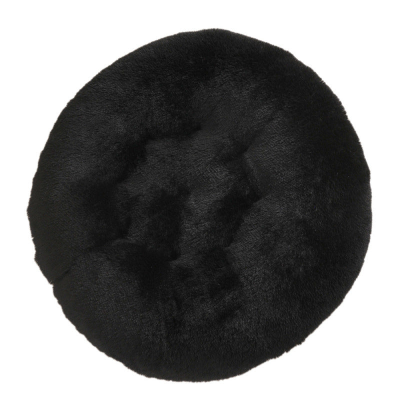 Pet Round Plush Bed Warm Sleep Mat Comfortable Nest