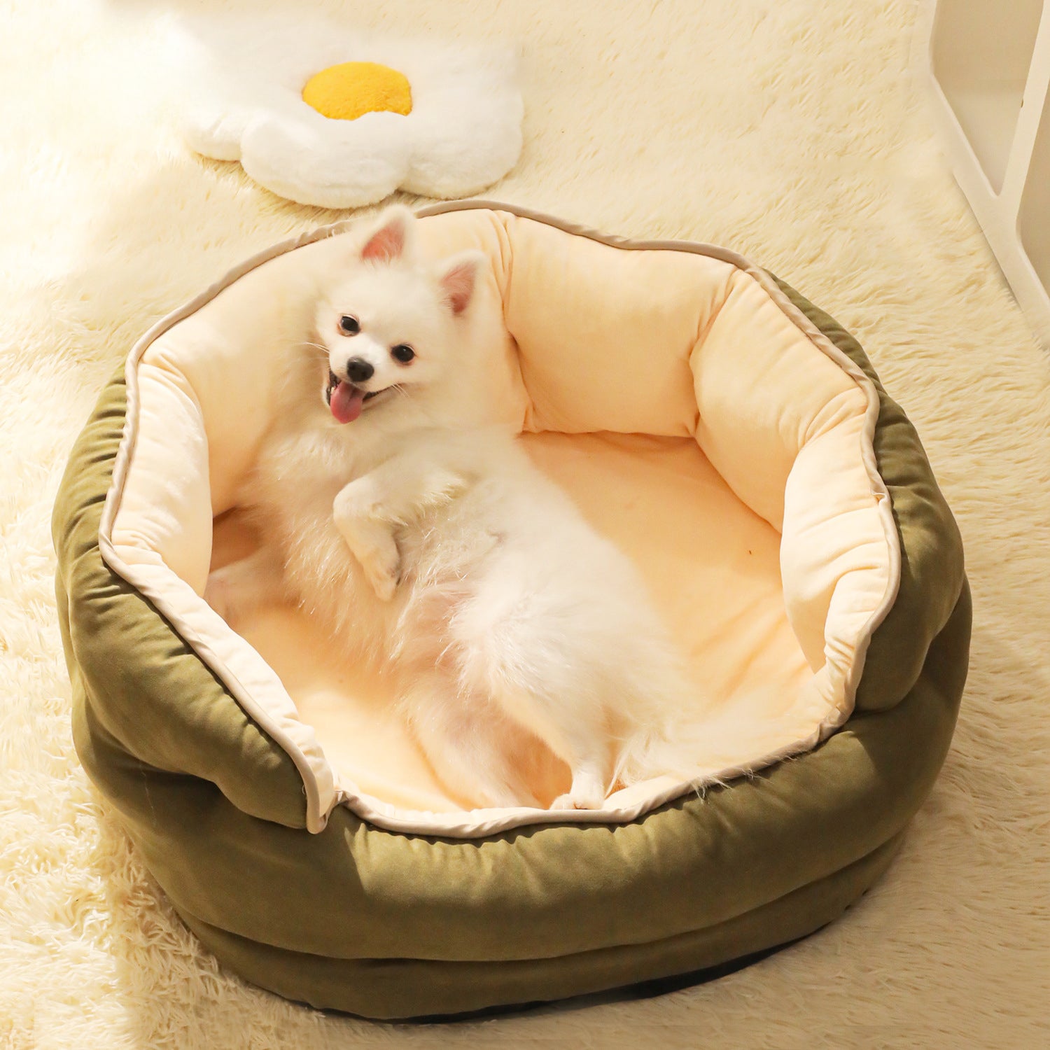 Pet Plush Sofa Bed Warm Thick Washable Mattress Kennel Supplies