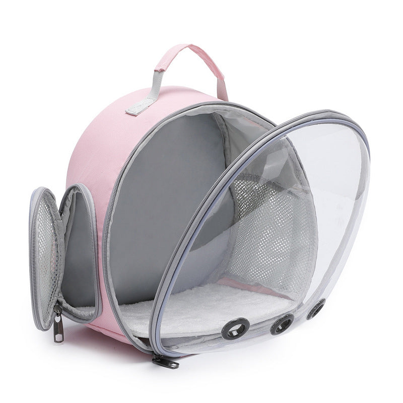 Transparent Small Animal Pet Backpack Carrier Travel Cage