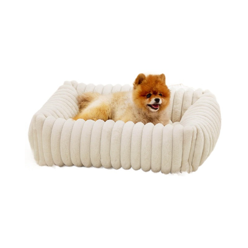 Pet All Season Plush Bed Warm Comfortable Sleeping House