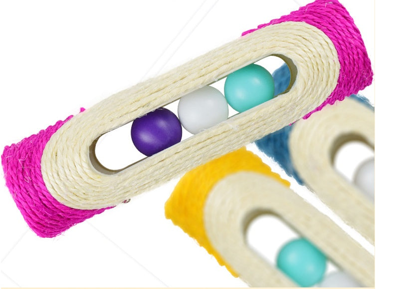 Pet Long Sisal Drum Scratching Toy Three Piece Set