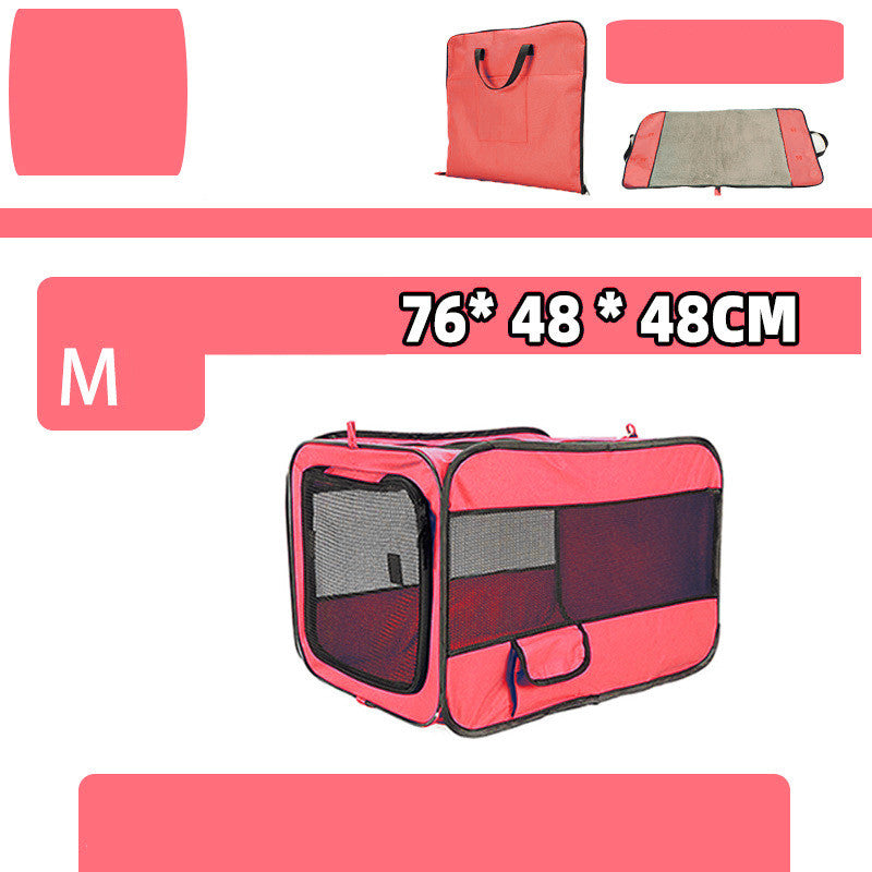 Portable Folding Pet Travel Carrier Secure Locking Zipper Bag