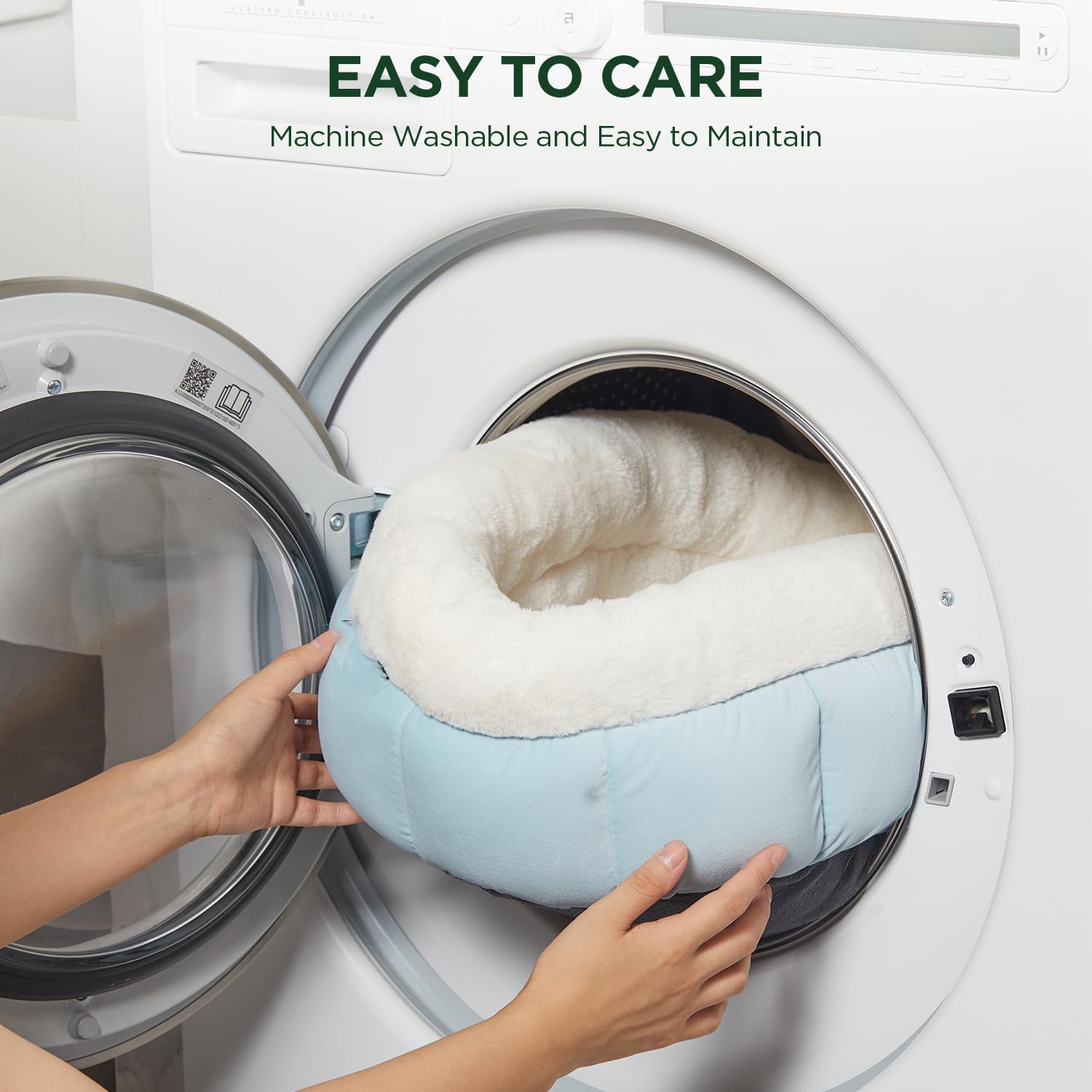 Pet Donut Round Bed Washable Anti Slip Comfort Sleeping Mat